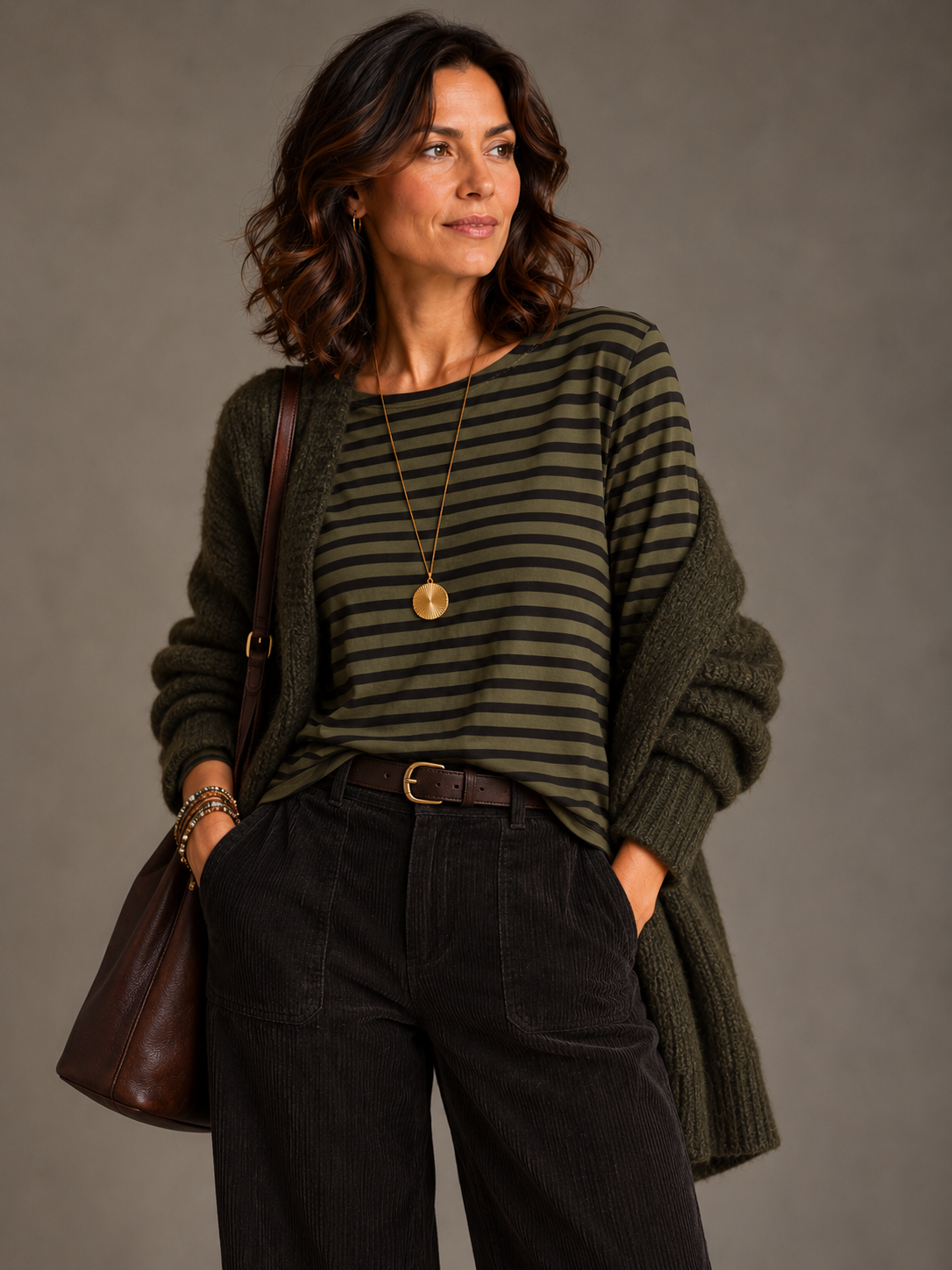 Boatneck Top Kelp