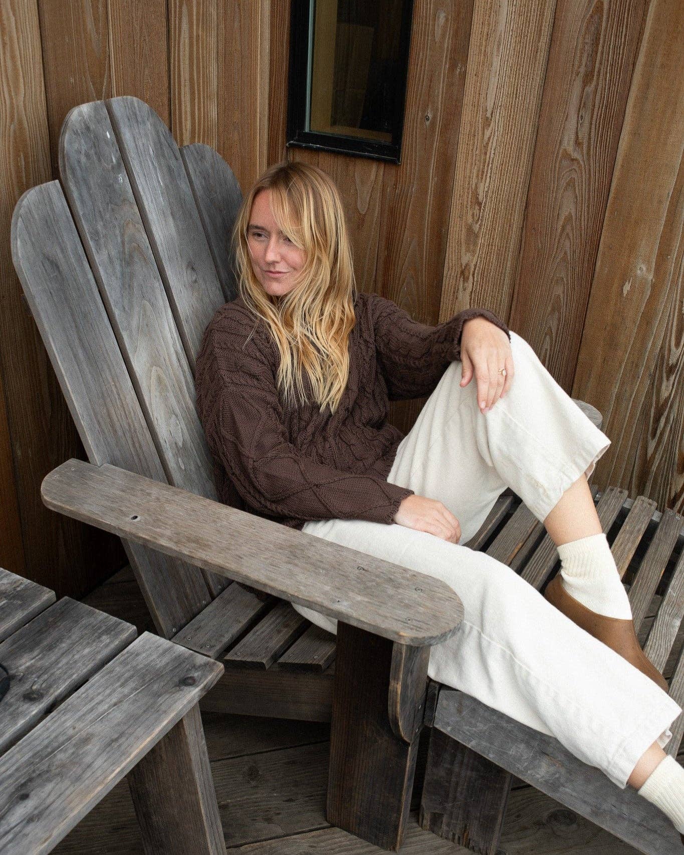 Honest Cotton - Charlie Cable Knit: Cream