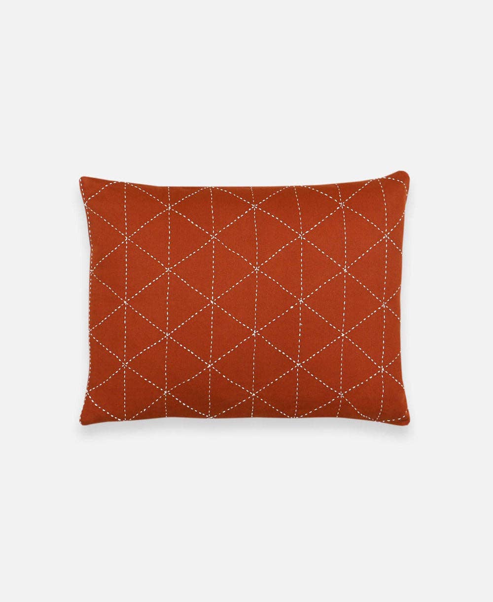 Small Graph Throw Pillow: Slate
