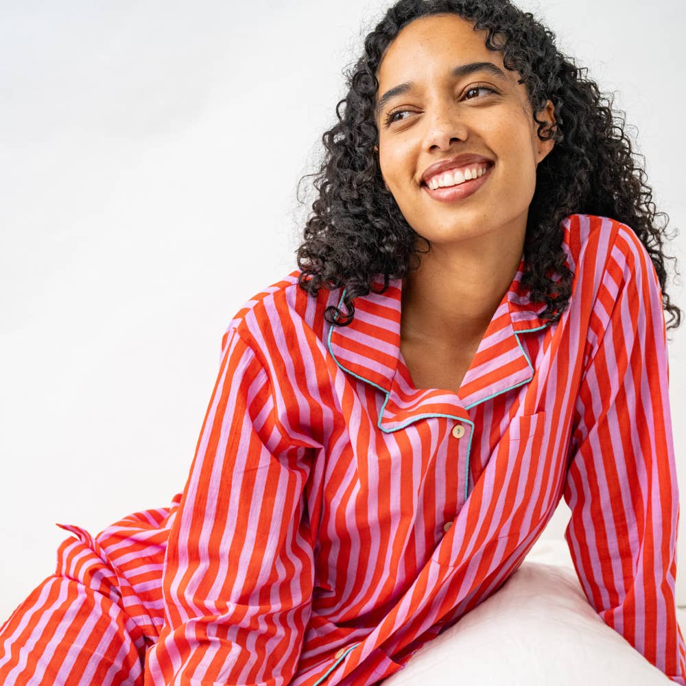 Bonnie Pajama Set: Lavender & Poppy