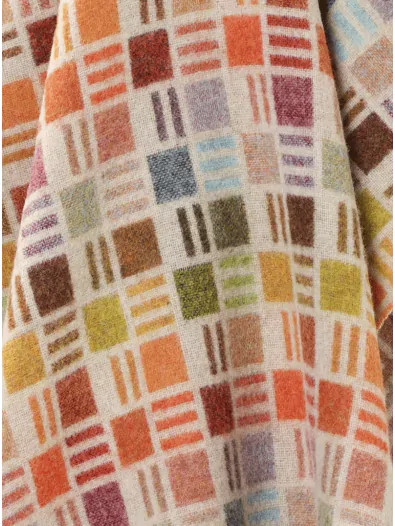 Contemporary Tile Merino Lambswool Throw