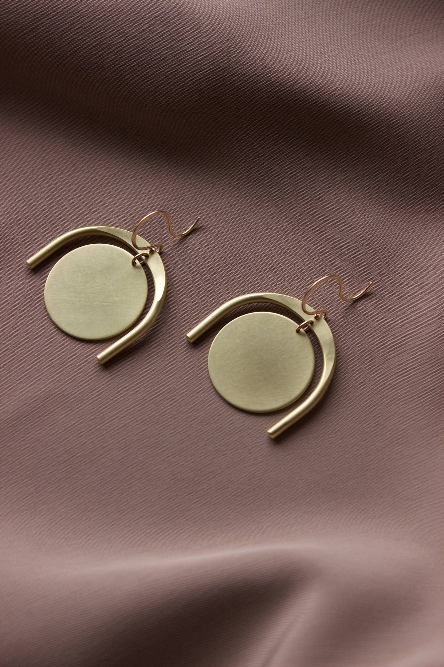 Large Thera Earrings Brass/GF EarWire