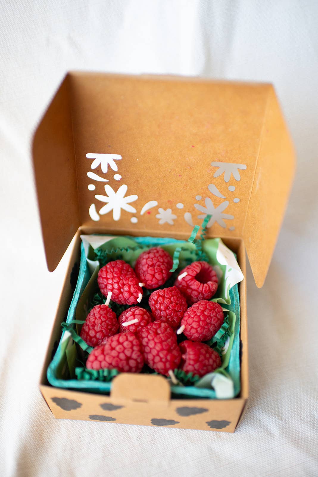 Raspberry Birthday Beeswax Candle