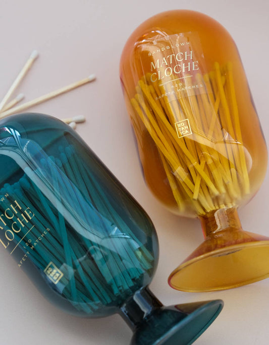 Glass Match Cloche | Pacific Blue