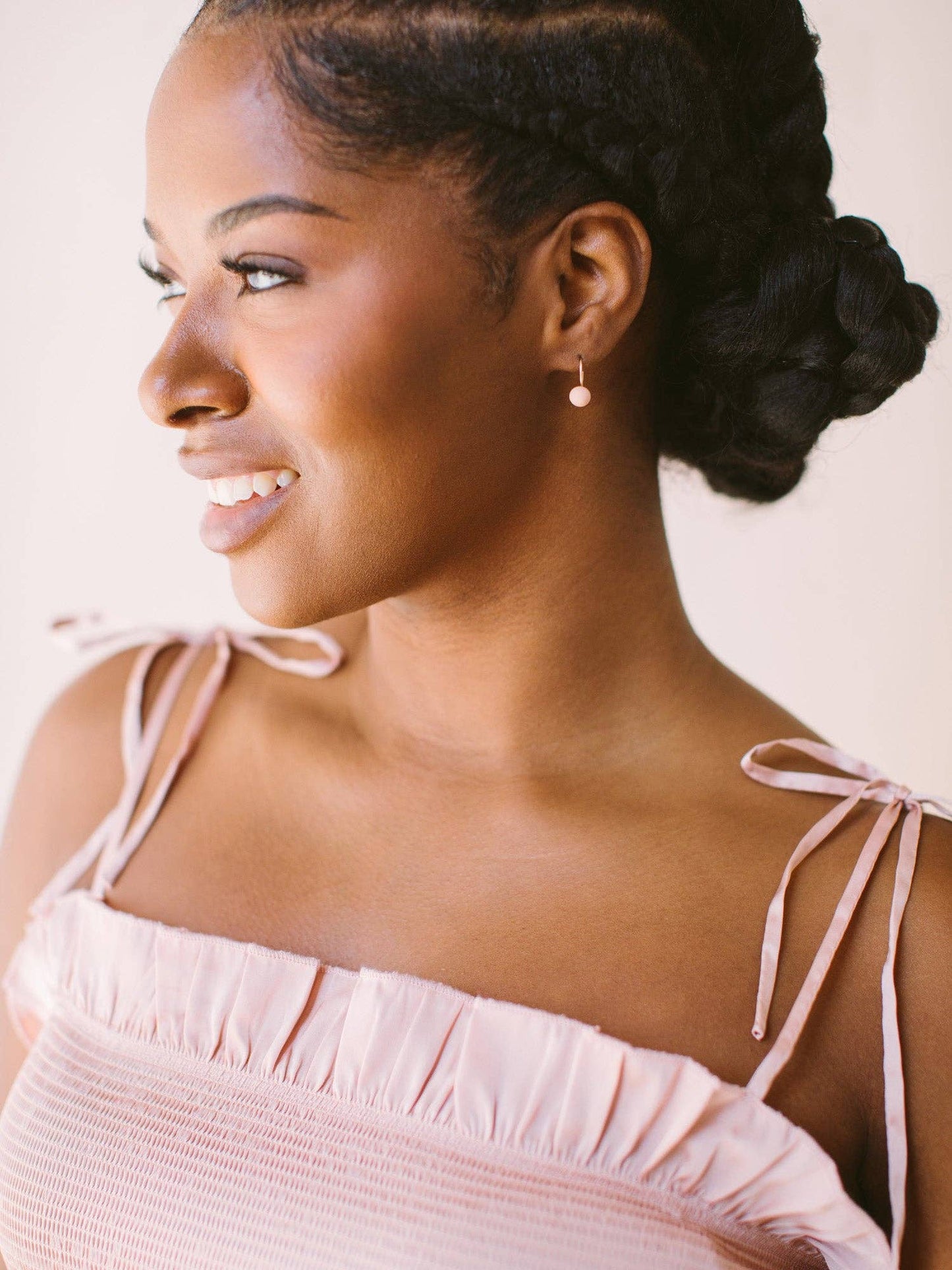Dapple Dot Earrings: Poppy / Gold