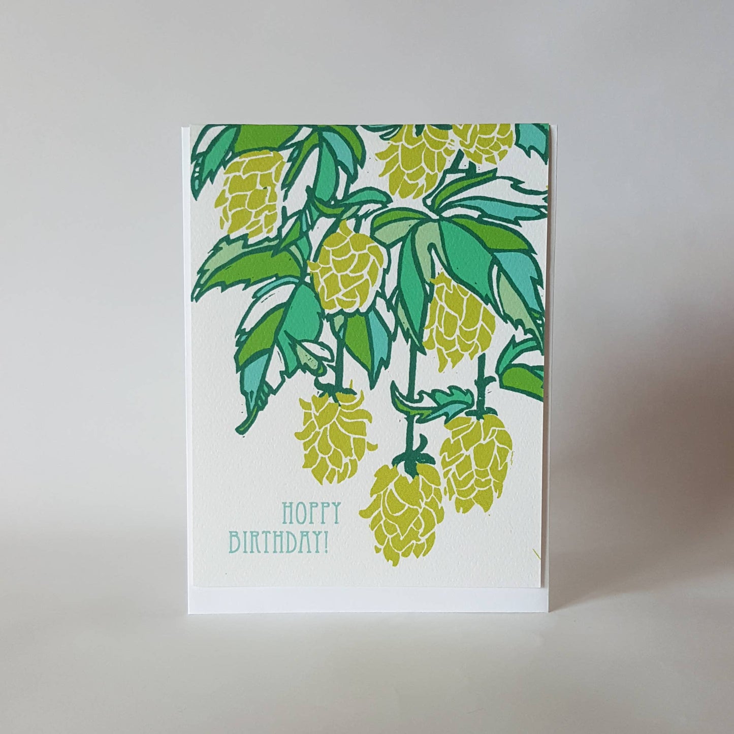 Hoppy Birthday Beer Hops Greeting Card