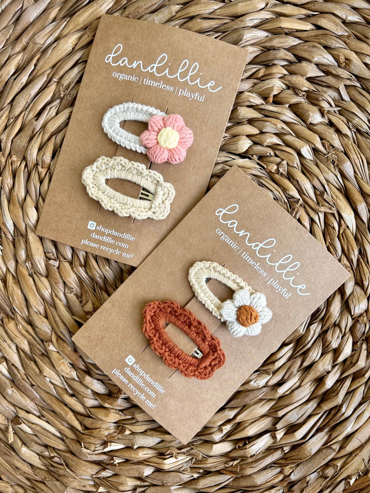 Crochet Hair Clips