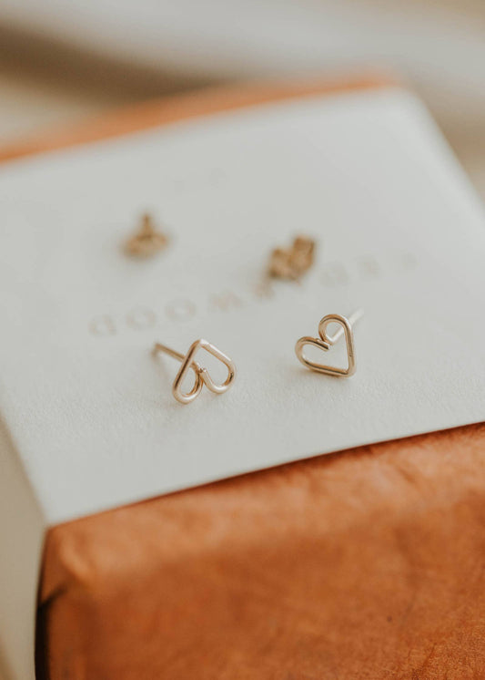 Open Heart Posts | 14kt Gold Fill