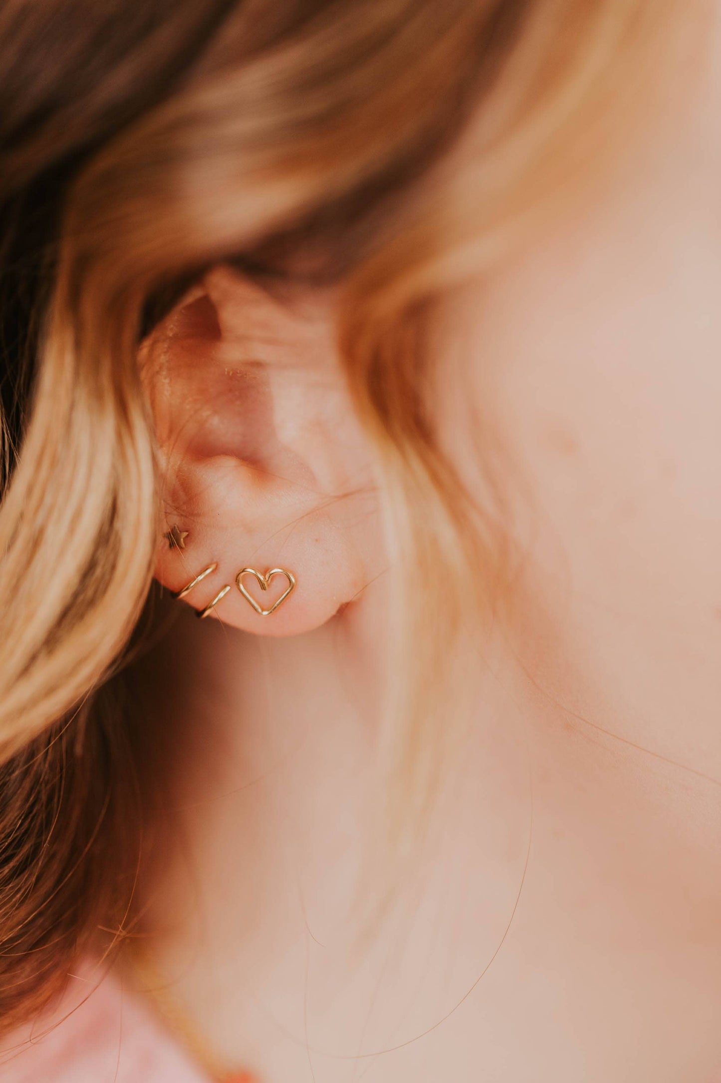 Open Heart Posts | 14kt Gold Fill