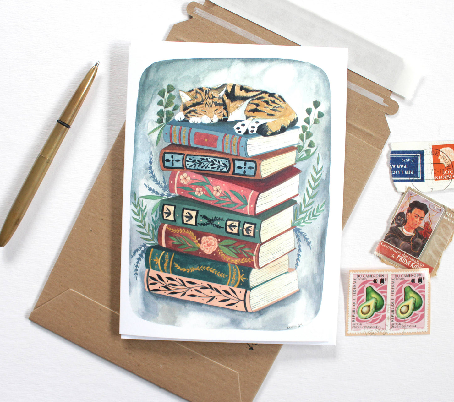 Cozy Cat Nap Greeting Card
