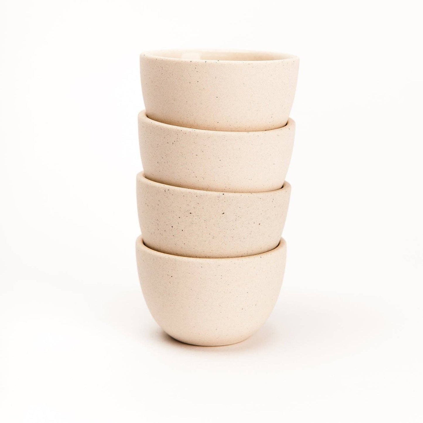 The Stacking Thimble Cup Handmade Ceramic : Natural Speckle