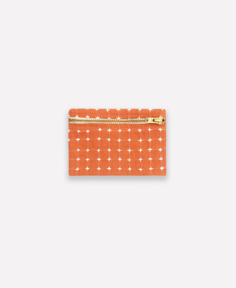 Lilac Cross-Stitch Coin Purse