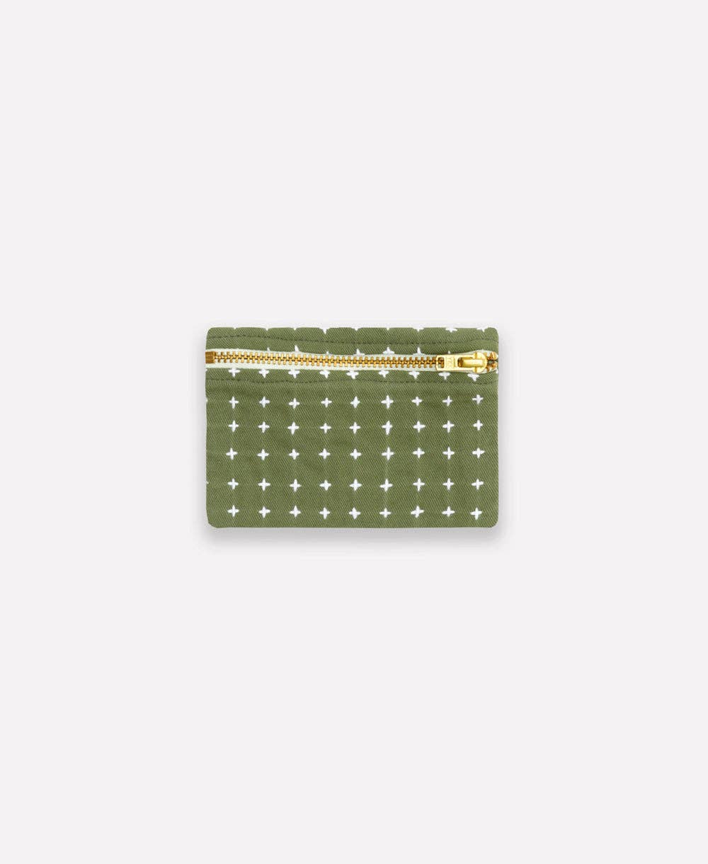 Apricot Cross-Stitch Coin Purse