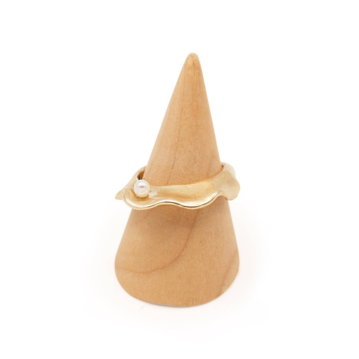 AKOYA with Pearl: Brass Ring