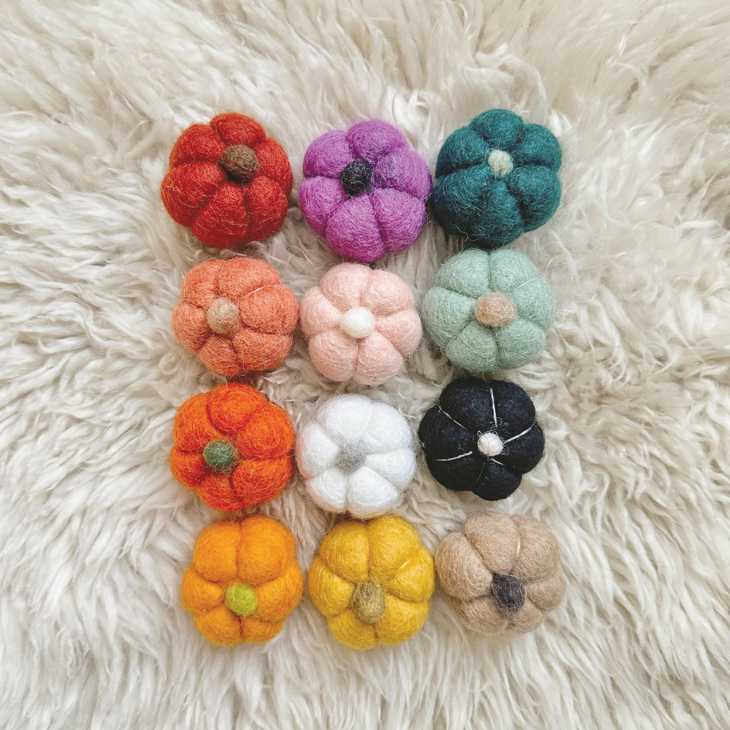 Felt Pumpkins