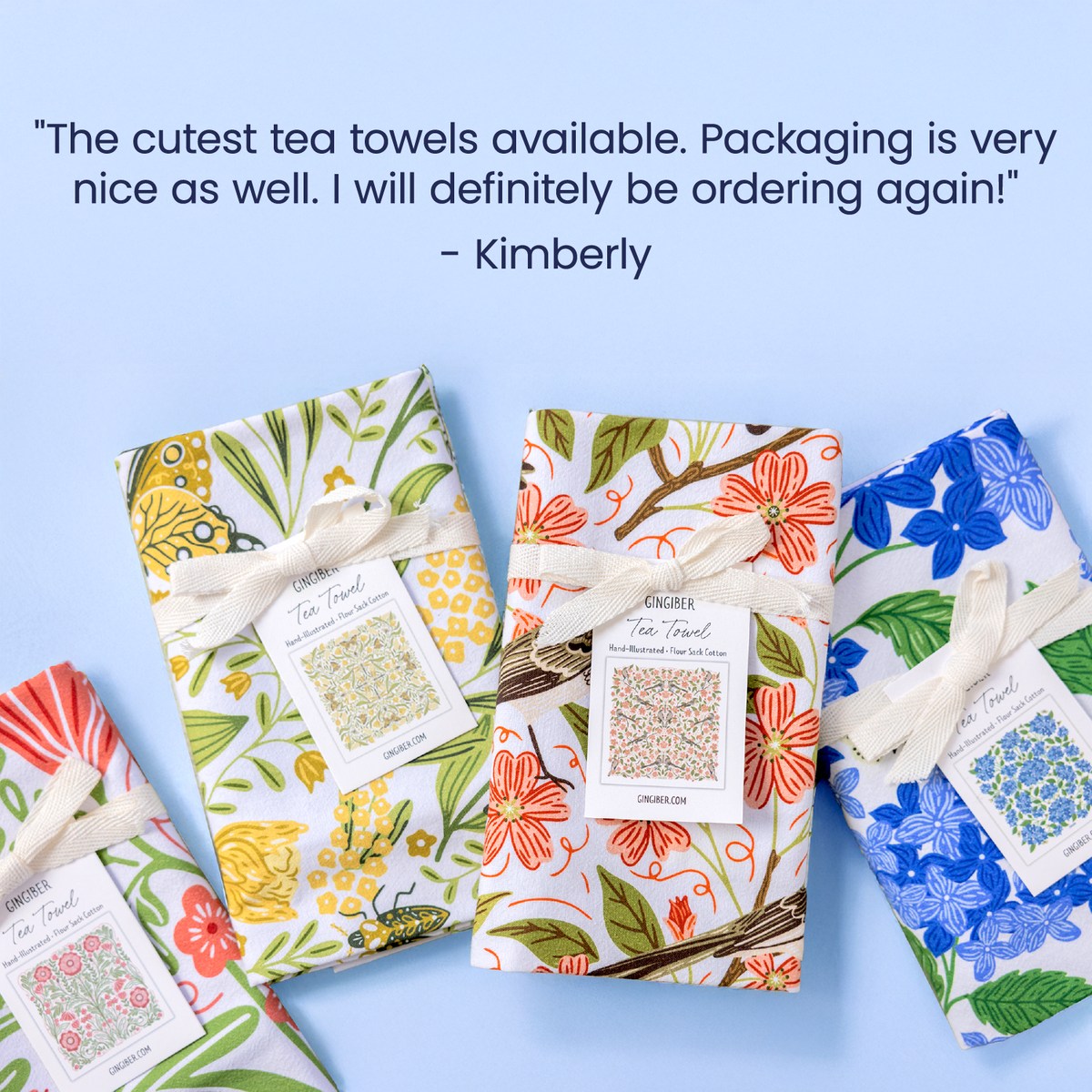 Owl & Woodland Tea Towel