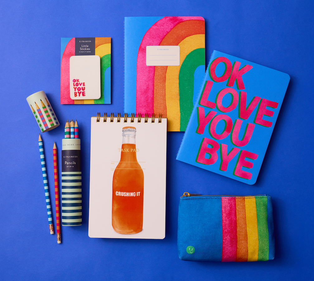 Retro Rainbow Little Pouch