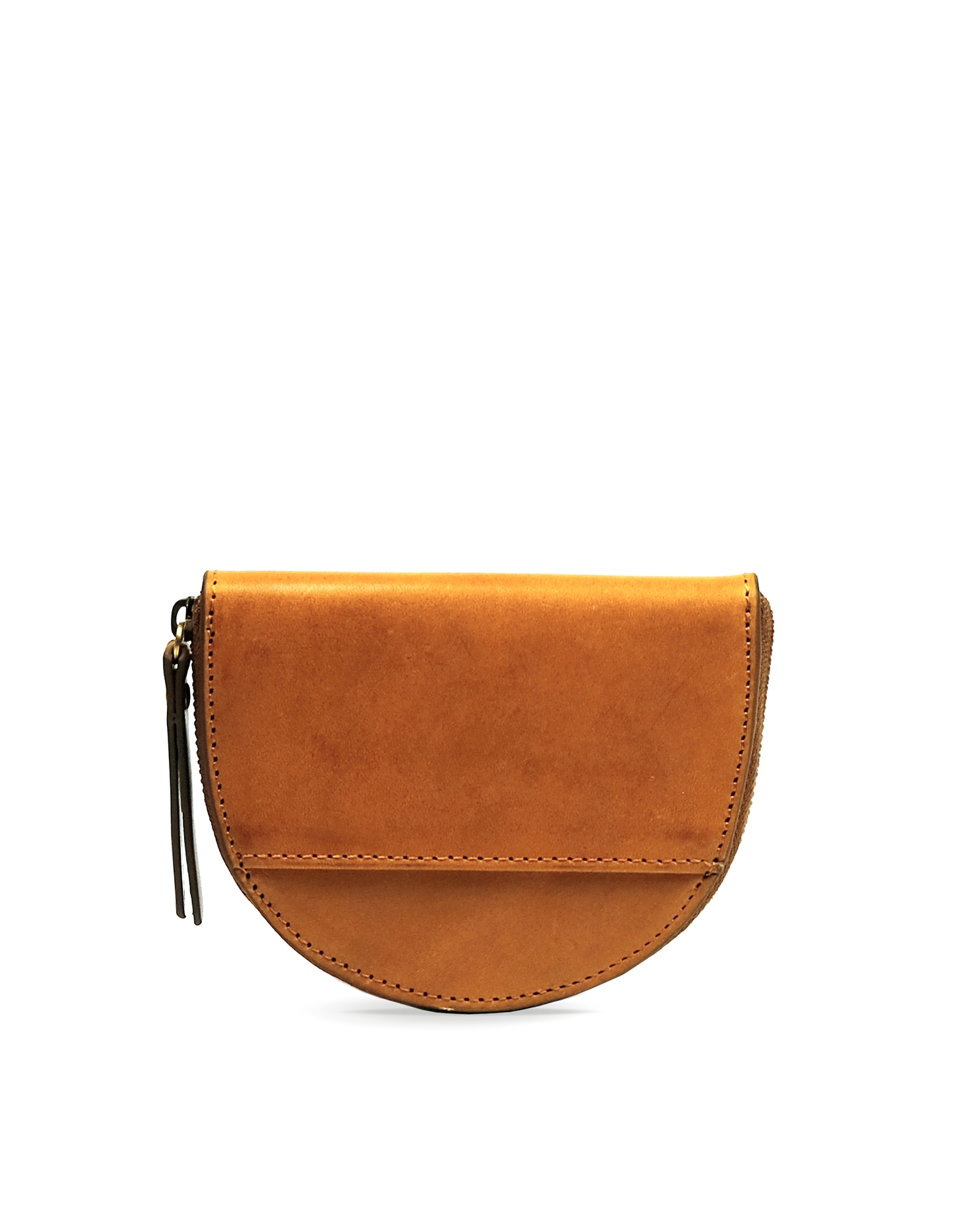 Laura Leather Coin Purse - Cognac Classic Leather