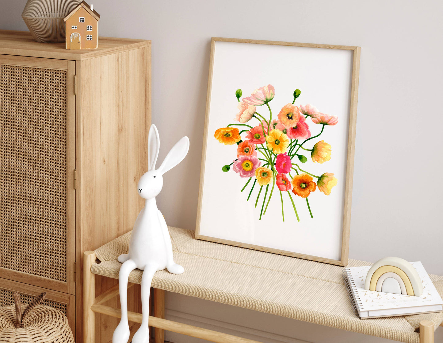 Poppies Watercolor Art Print