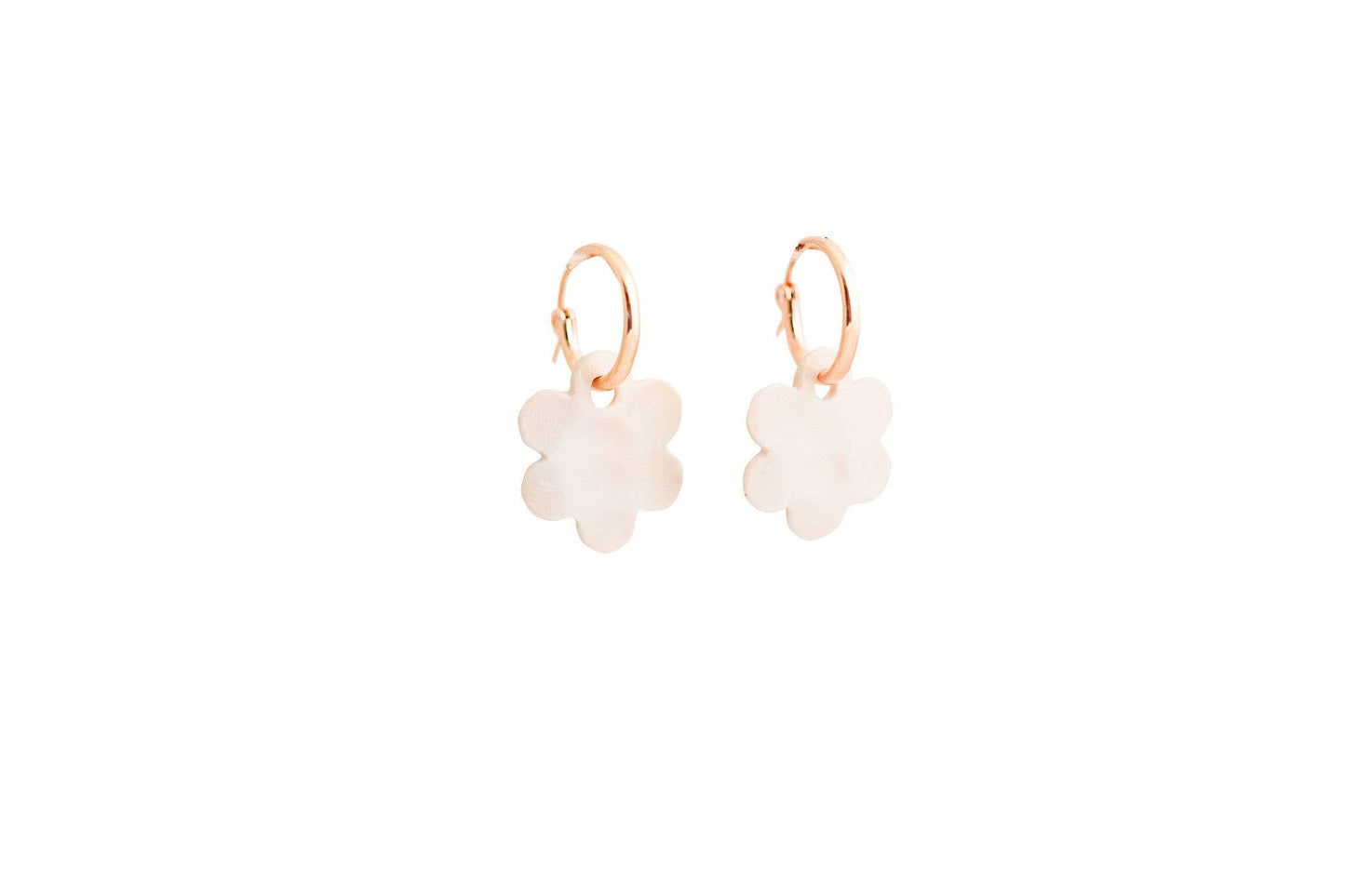 Daisy Charm Hoops