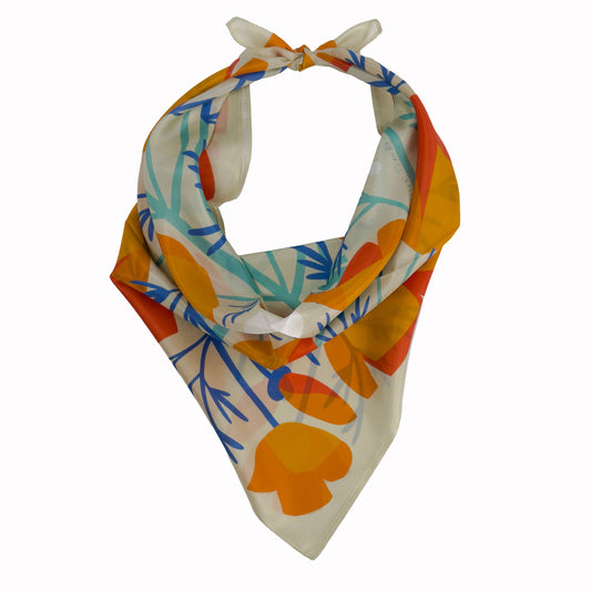 California Poppies Scarf | Silk Scarf