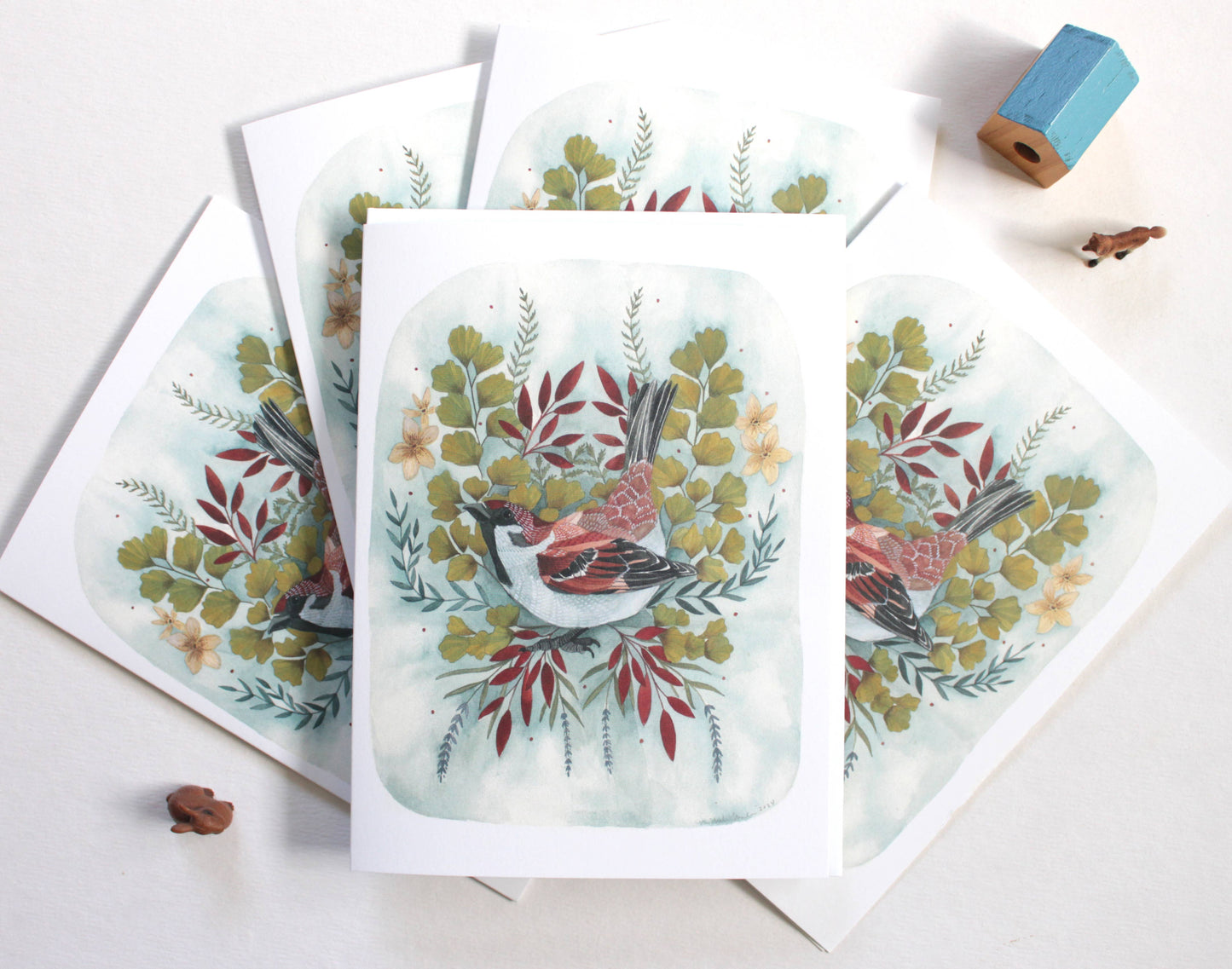Brown Sparrow Greeting Card