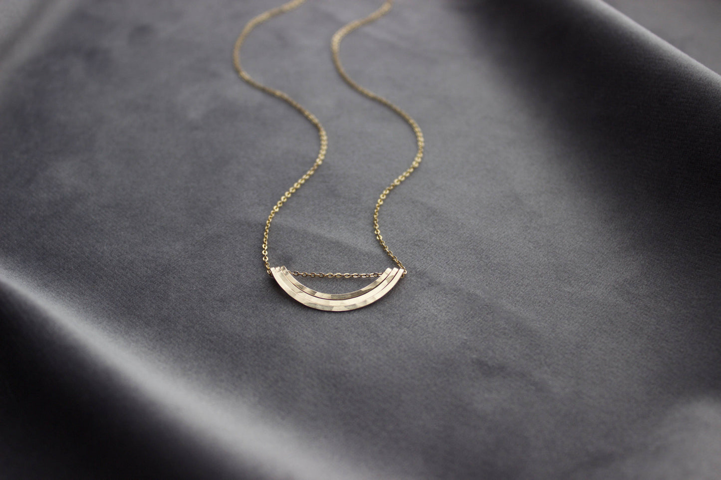 Rainbow, Delicate Necklace 14K Gold Fill
