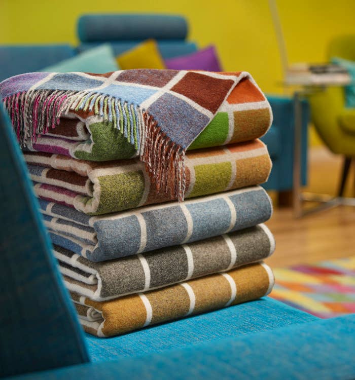 Contemporary Merino Lambswool Throw