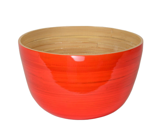 Bamboo Mixing Bowl: Orange