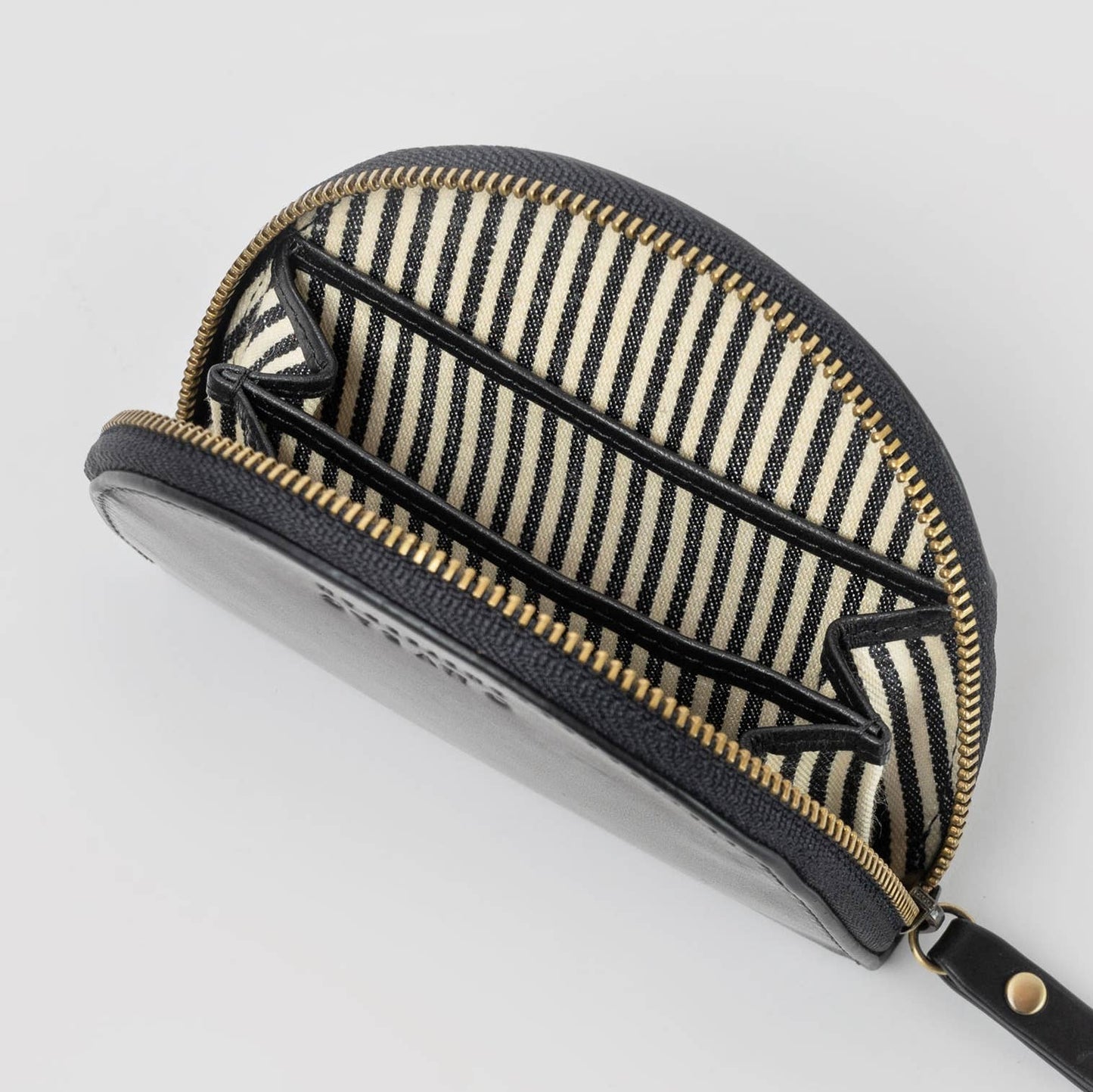 Black Leather Coin Purse Laura