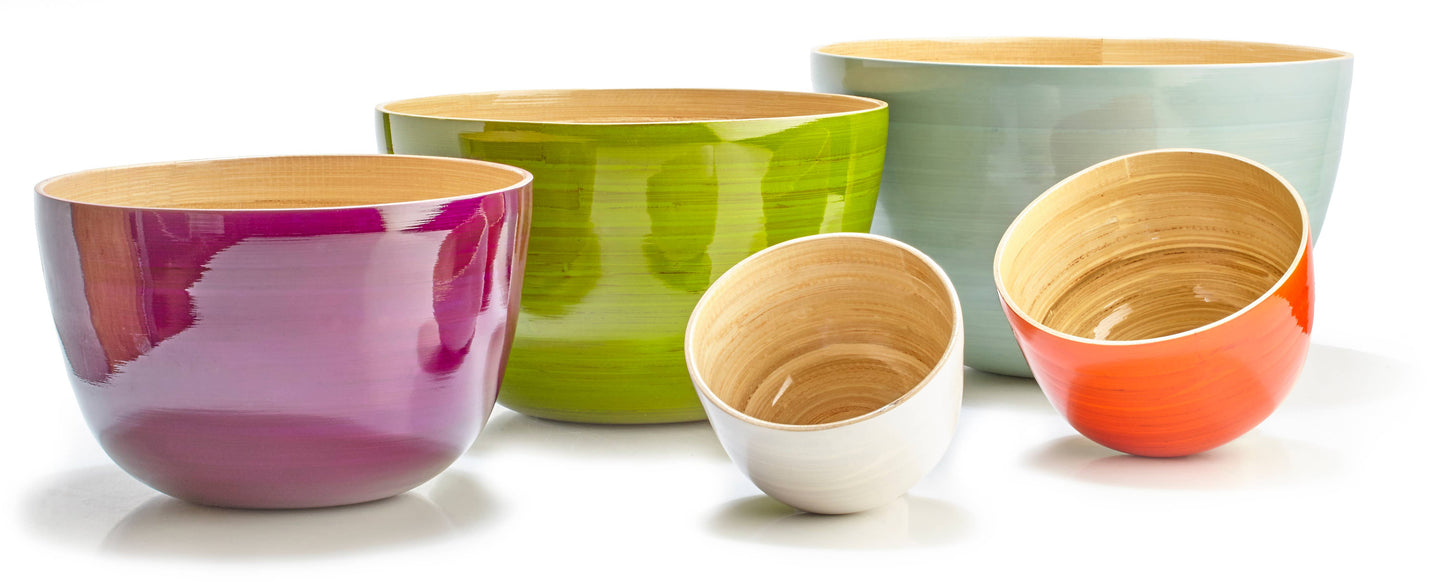 Bamboo Rice Bowl: Ice Blue