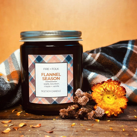 Flannel Season | 9oz Wood Wick Candle