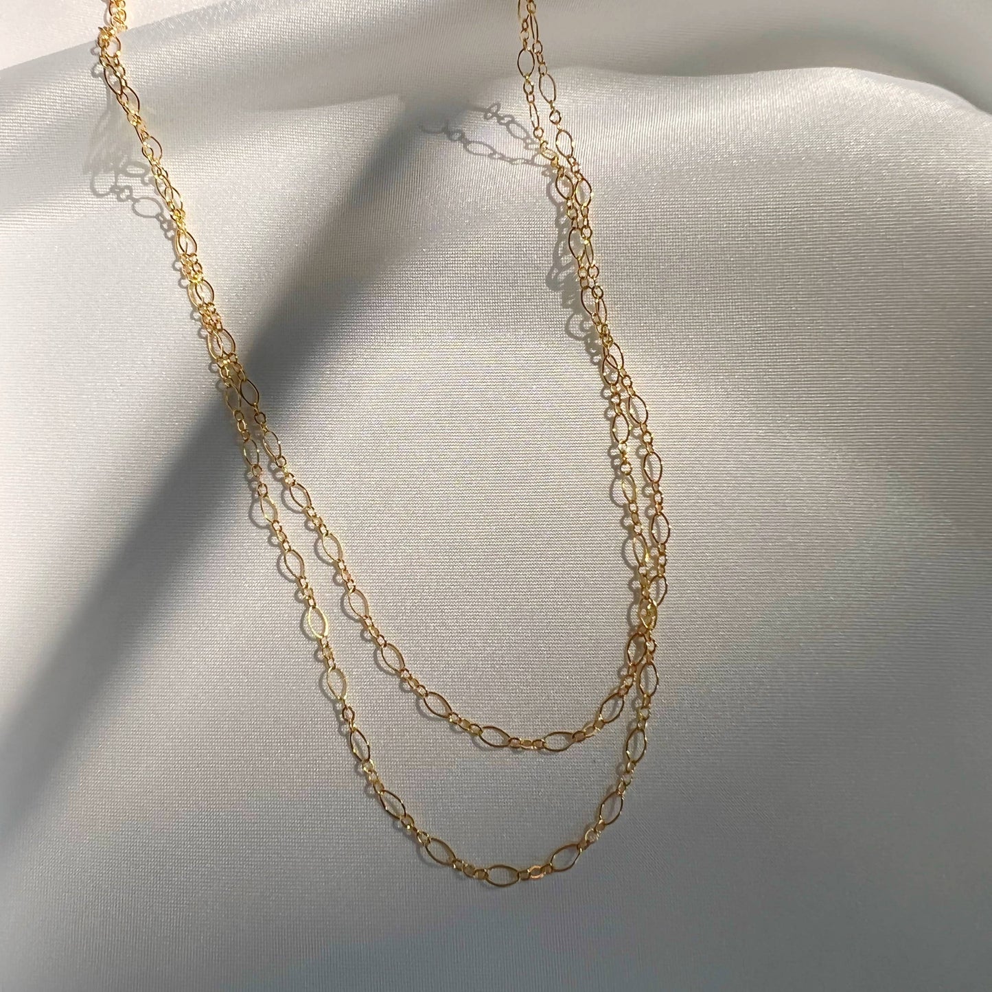 Amour Layering Chain Gold Filled Necklace