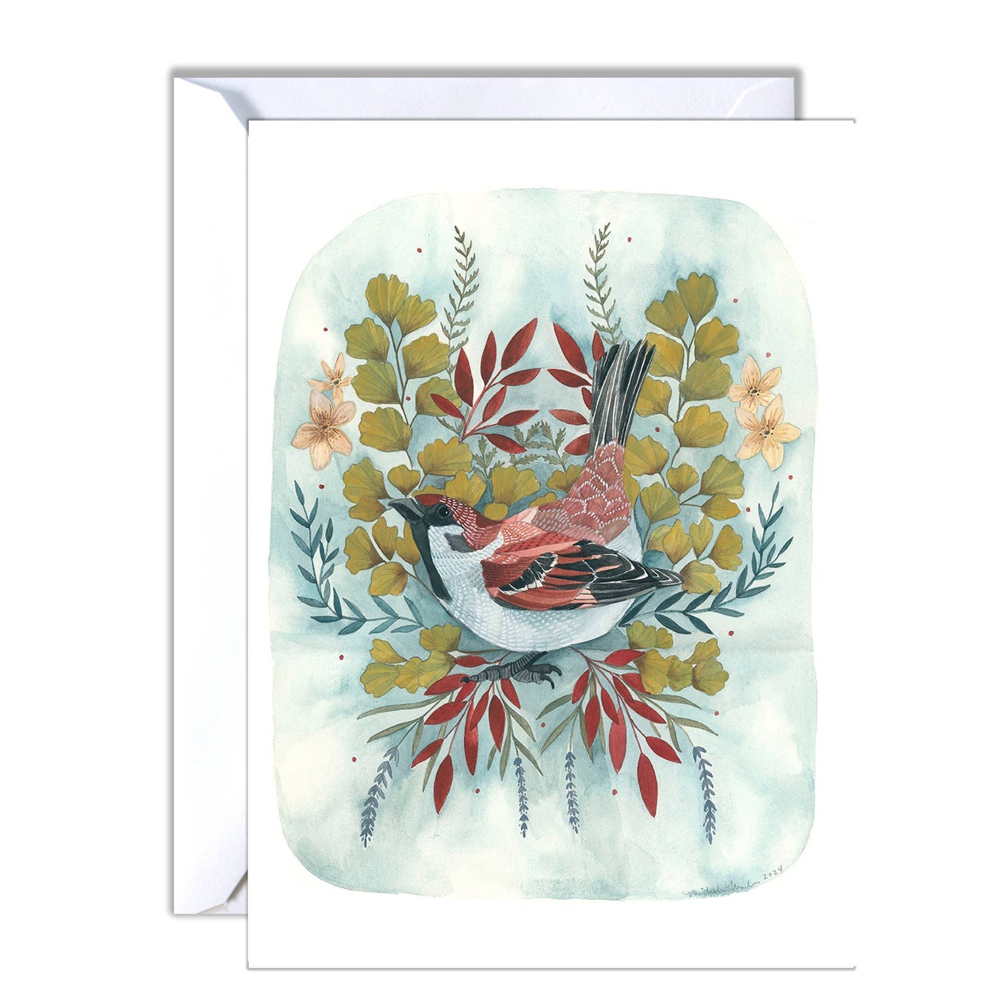 Brown Sparrow Greeting Card