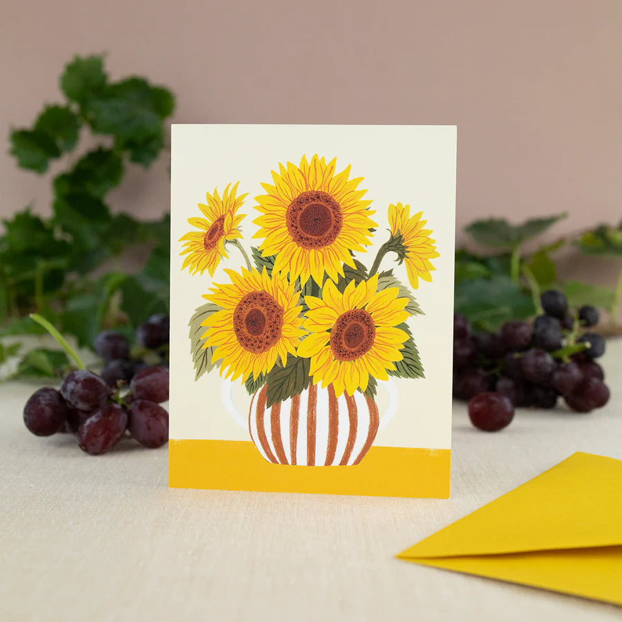 SUNFLOWER VASE | Greeting Card