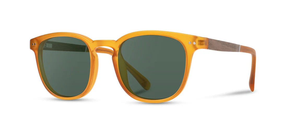 CAMP Topo Sunglasses- Matte Orange/Walnut