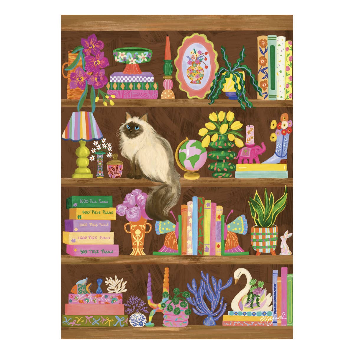 Shelf of Whimsy 1000 Piece Puzzle