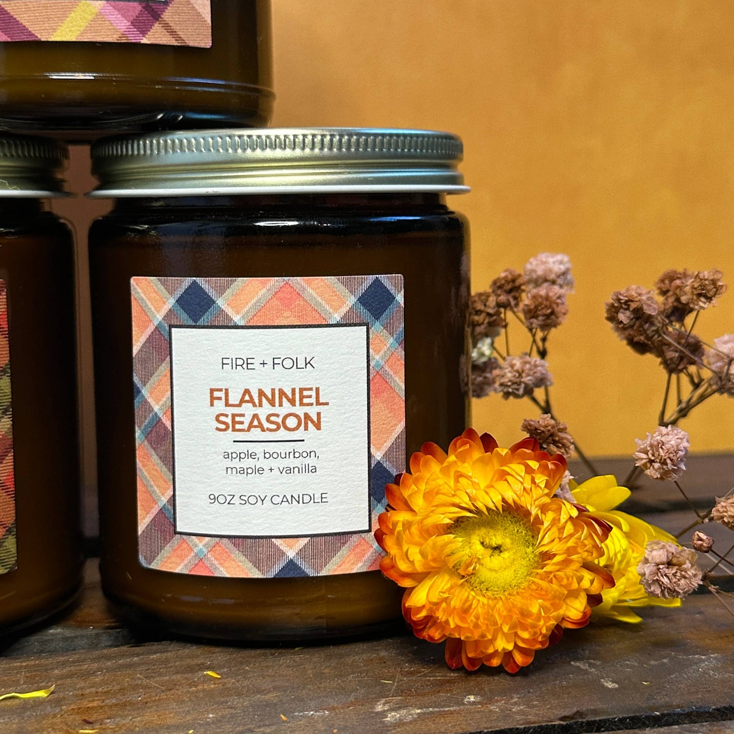 Flannel Season | 9oz Wood Wick Candle