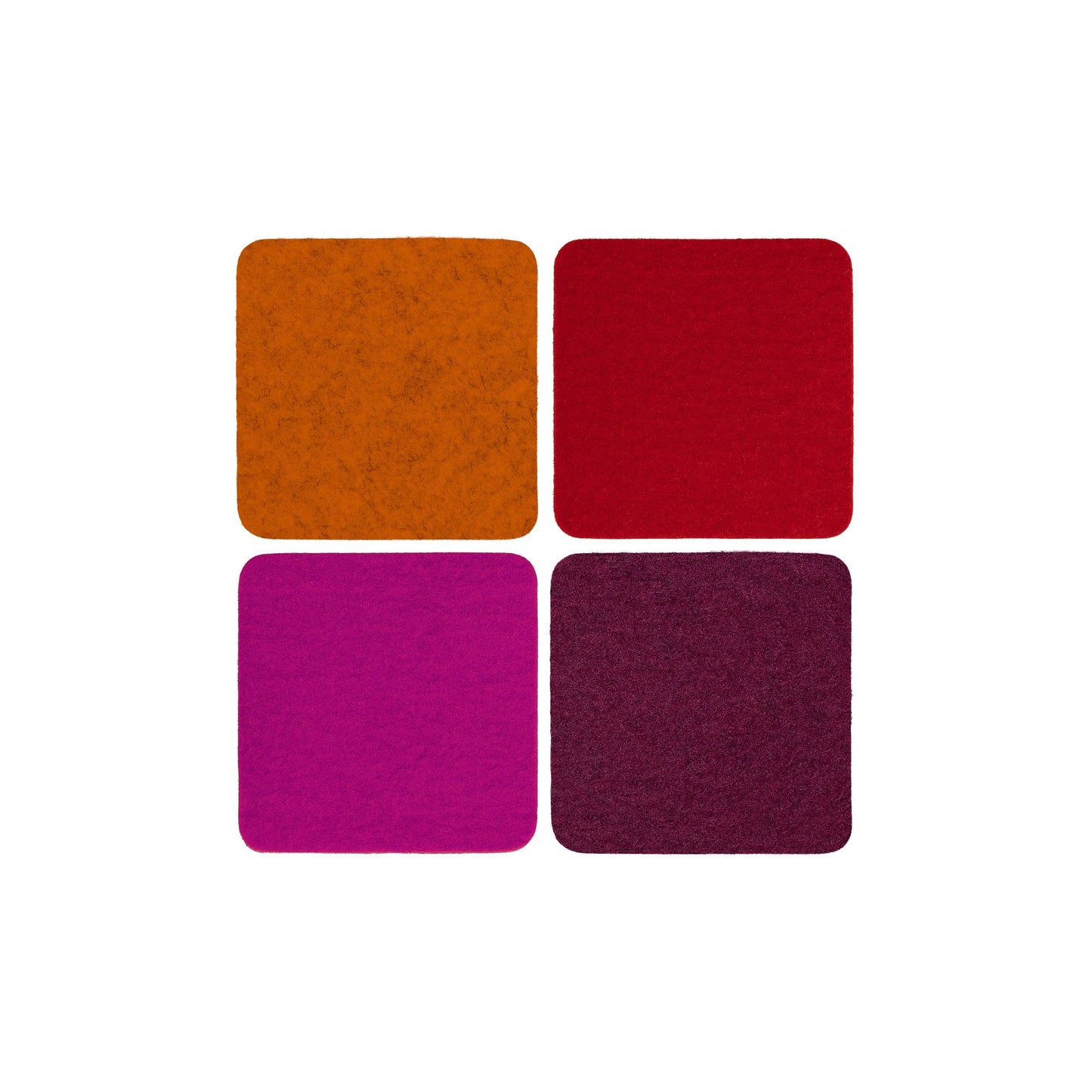 Bordeaux: Bierfilzl Merino Wool Felt Square Coasters