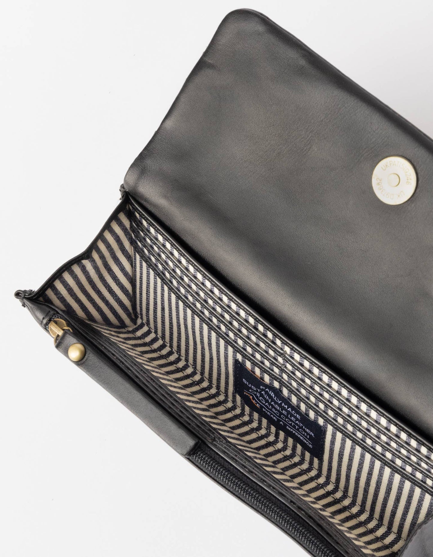 Pau's Pouch - Black Woven Leather