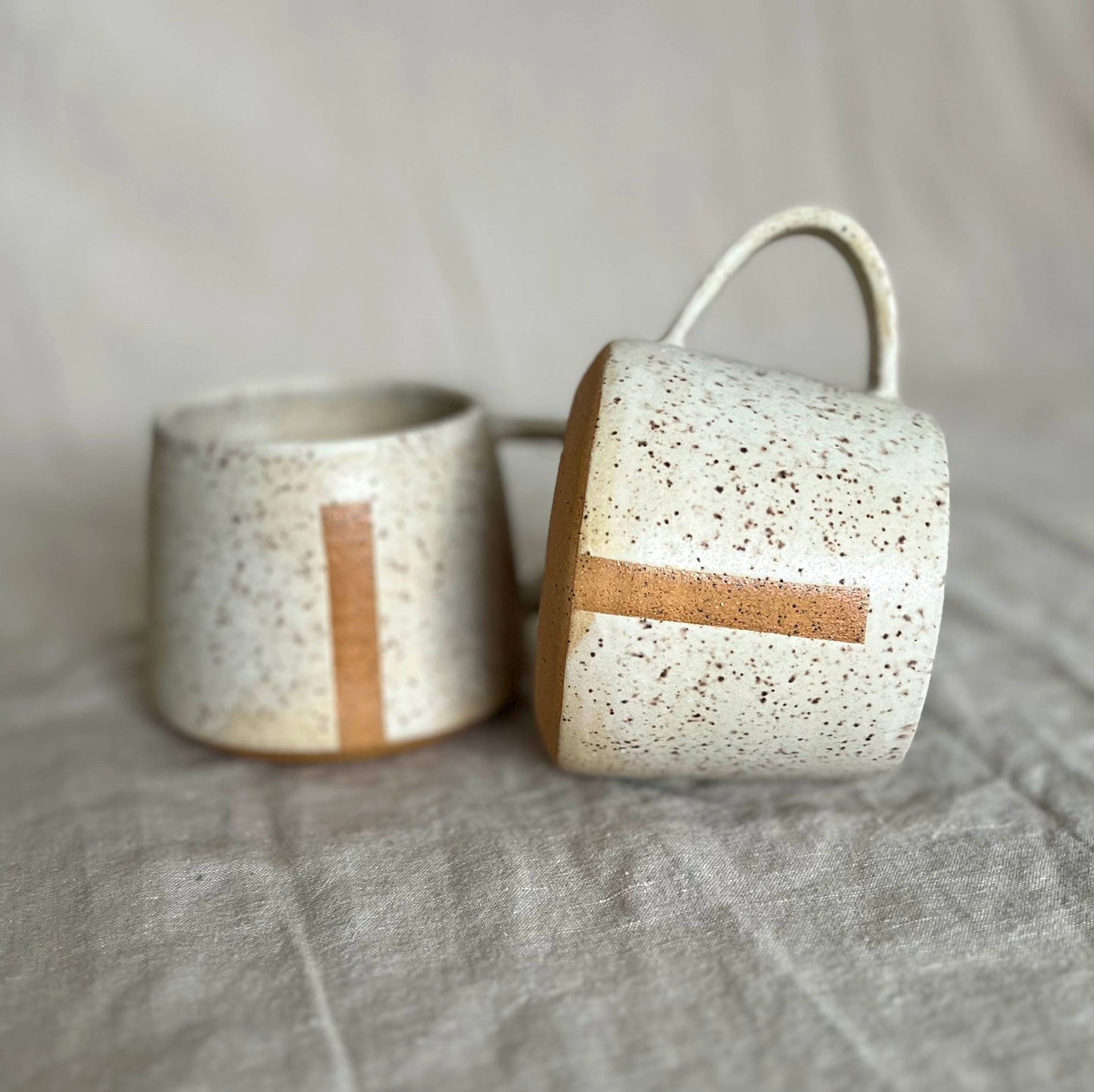 Cream Divide Mug