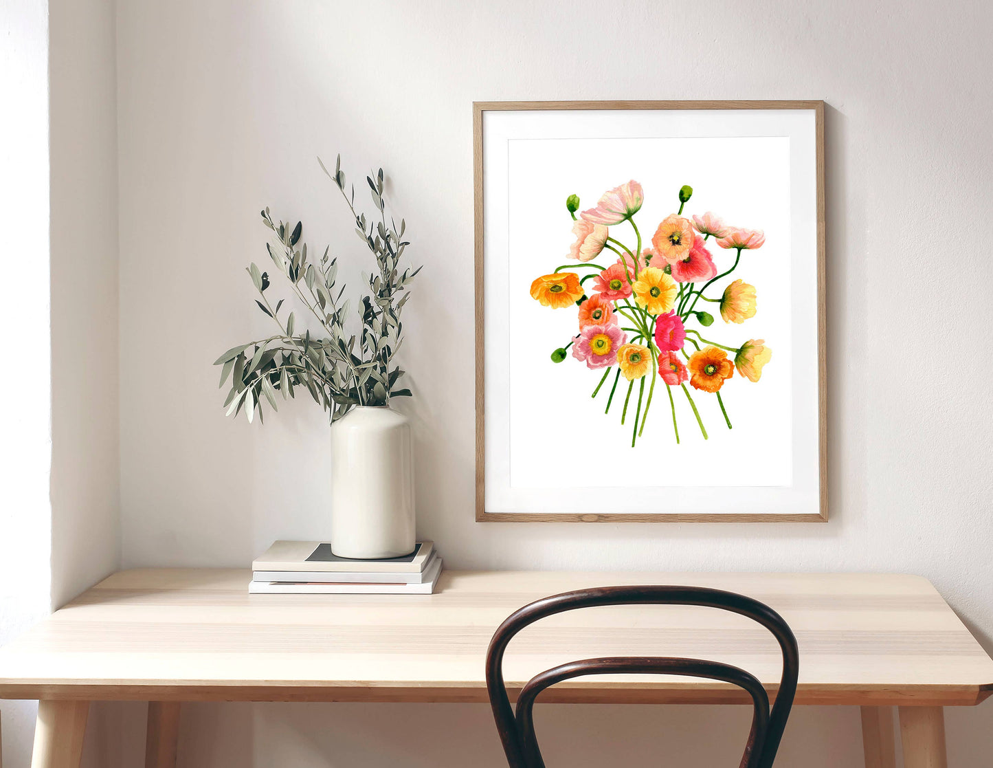 Poppies Watercolor Art Print
