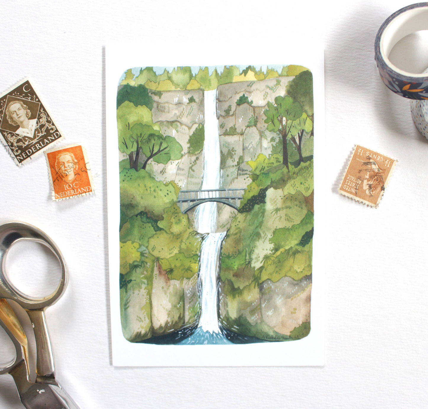 Multnomah Falls Greeting Card