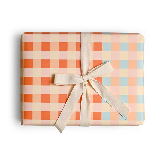 Camp Check Gift Wrap