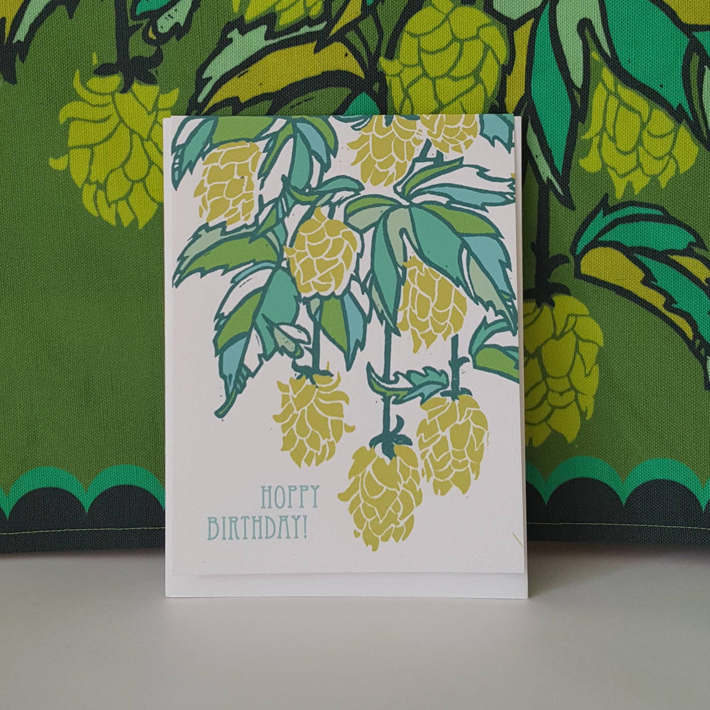 Hoppy Birthday Beer Hops Greeting Card