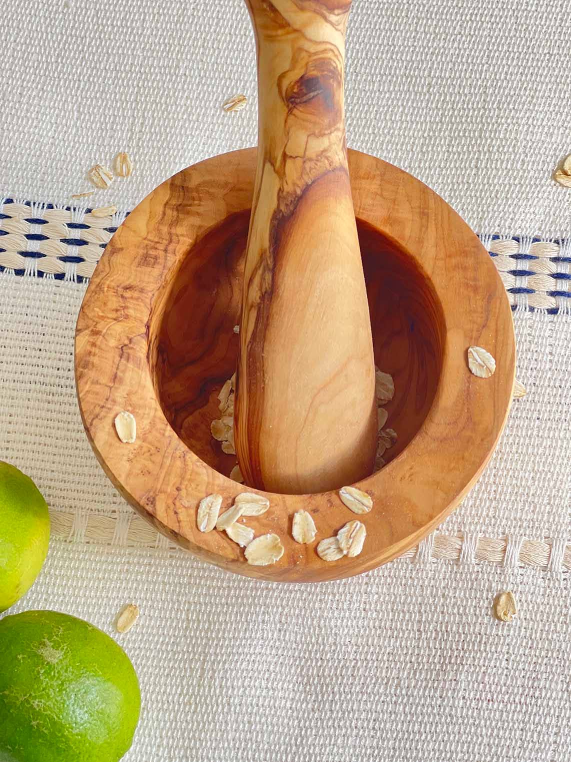 Olive Wood Small Pestle and Mortar