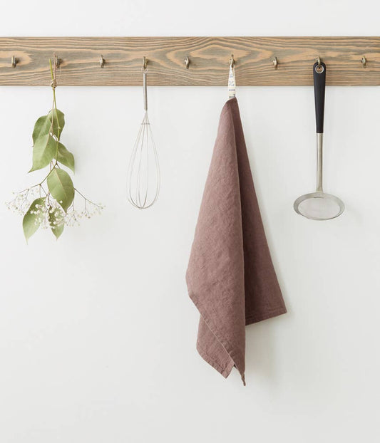 Plum Linen Kitchen Towel