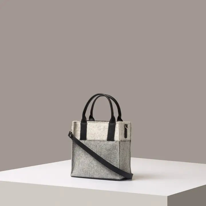 Jaunt Merino Wool Tote Granite/Heather White & Black