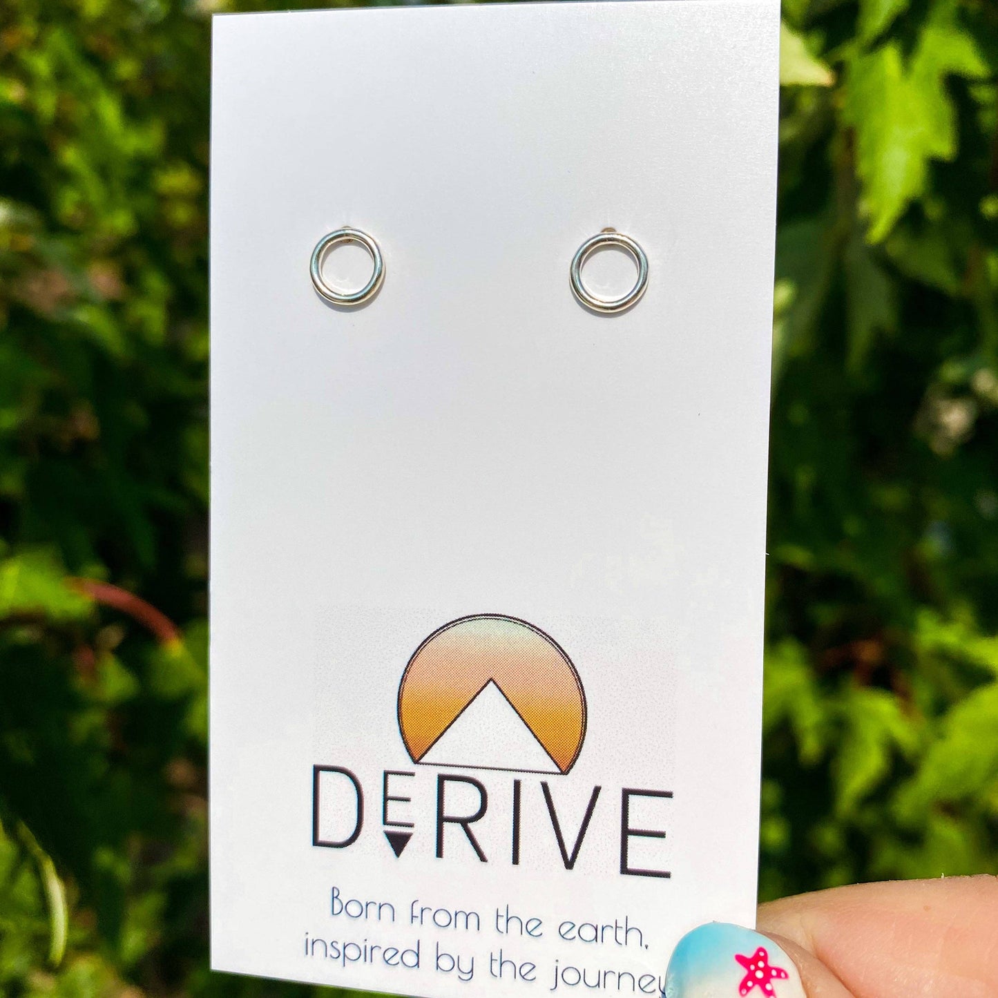 Circle Stud Earrings: 14k Gold Fill