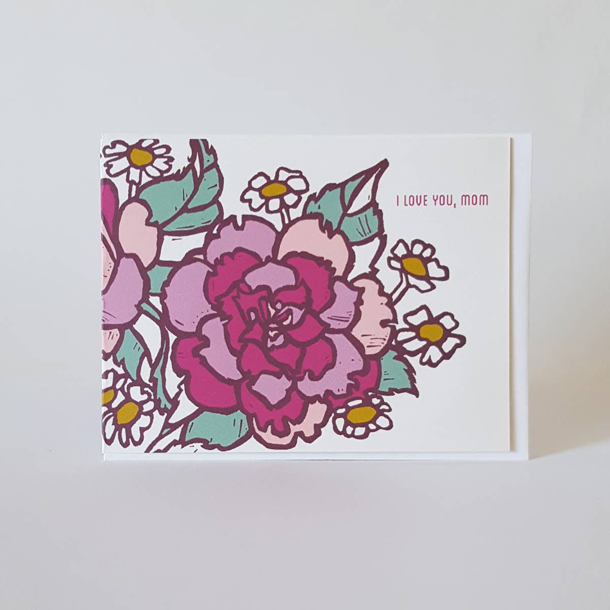 I Love You Mom Mothers Day Greeting Card